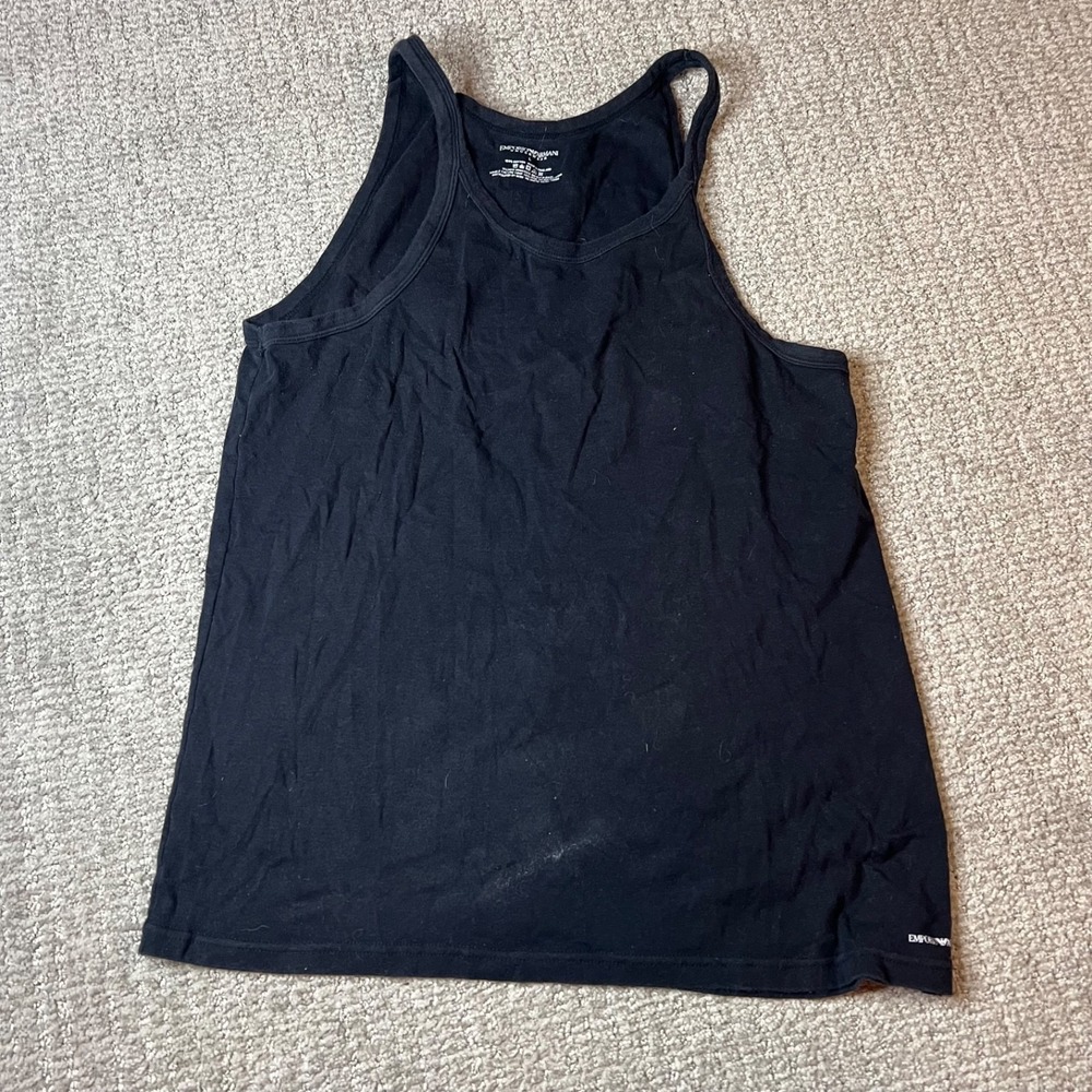 Emporio Armani Underwear Woman's Black Tank Top ADULT L